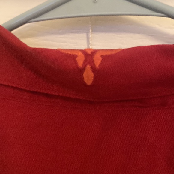 NWT Wrangler 20x Competition Advanced Comfort Button Down Burgundy Longsleeve L - Picture 6 of 9